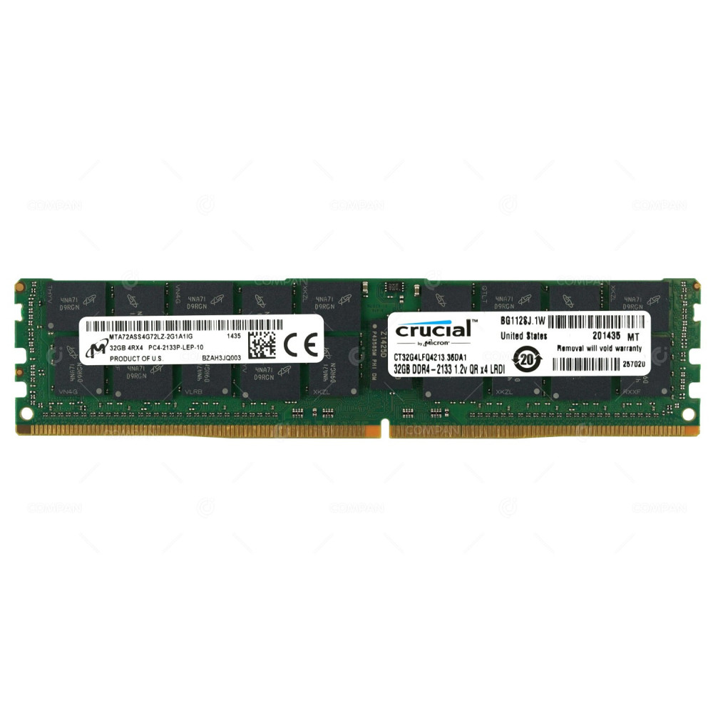 CT32G4LFQ4213-36DA1 CRUCIAL MEMORY 32GB 4RX4 PC4-2133P DDR4 17000P
